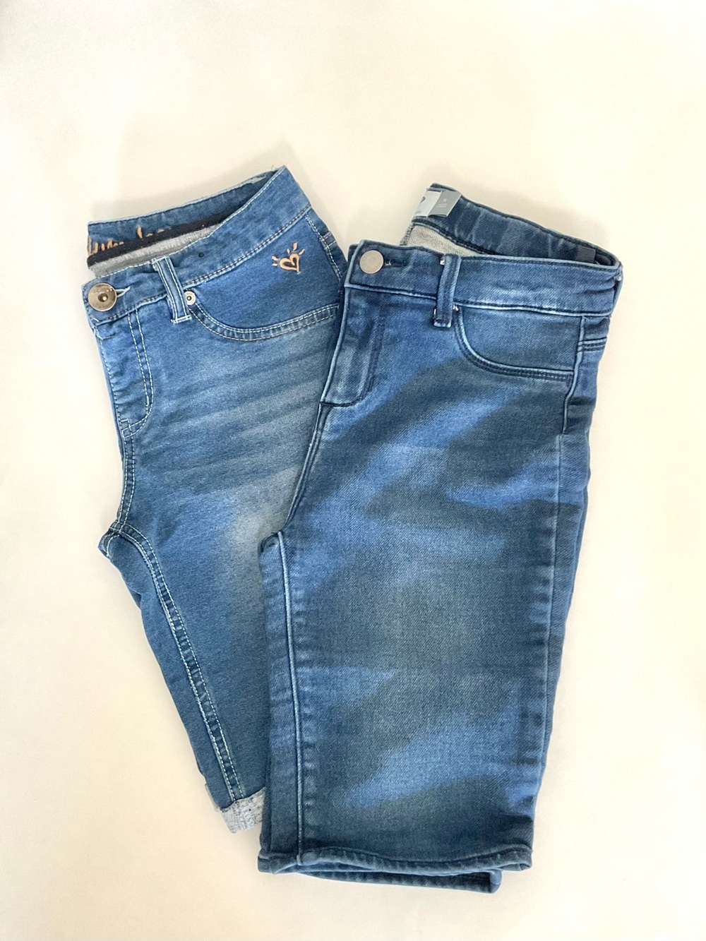 Lot of 2 Kid’s Blue Stretch Denim Jeans
